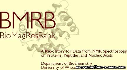 Biological Magnetic Resonance Data Bank of the Wisconsin:BMRB CLICK on logo